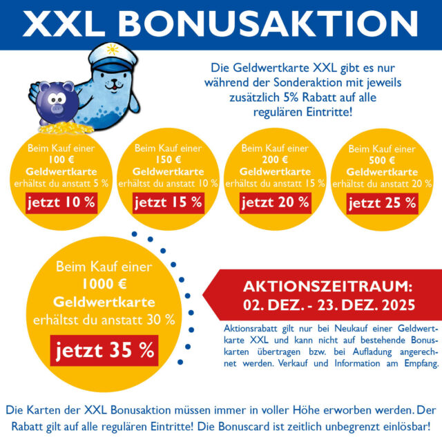 Erklärung zu der XXL Bonusaktion der Geldwertkarten