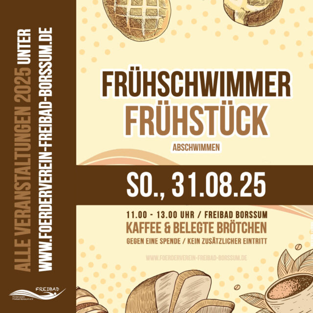 Frühschwimmer Frühstück im Freibad